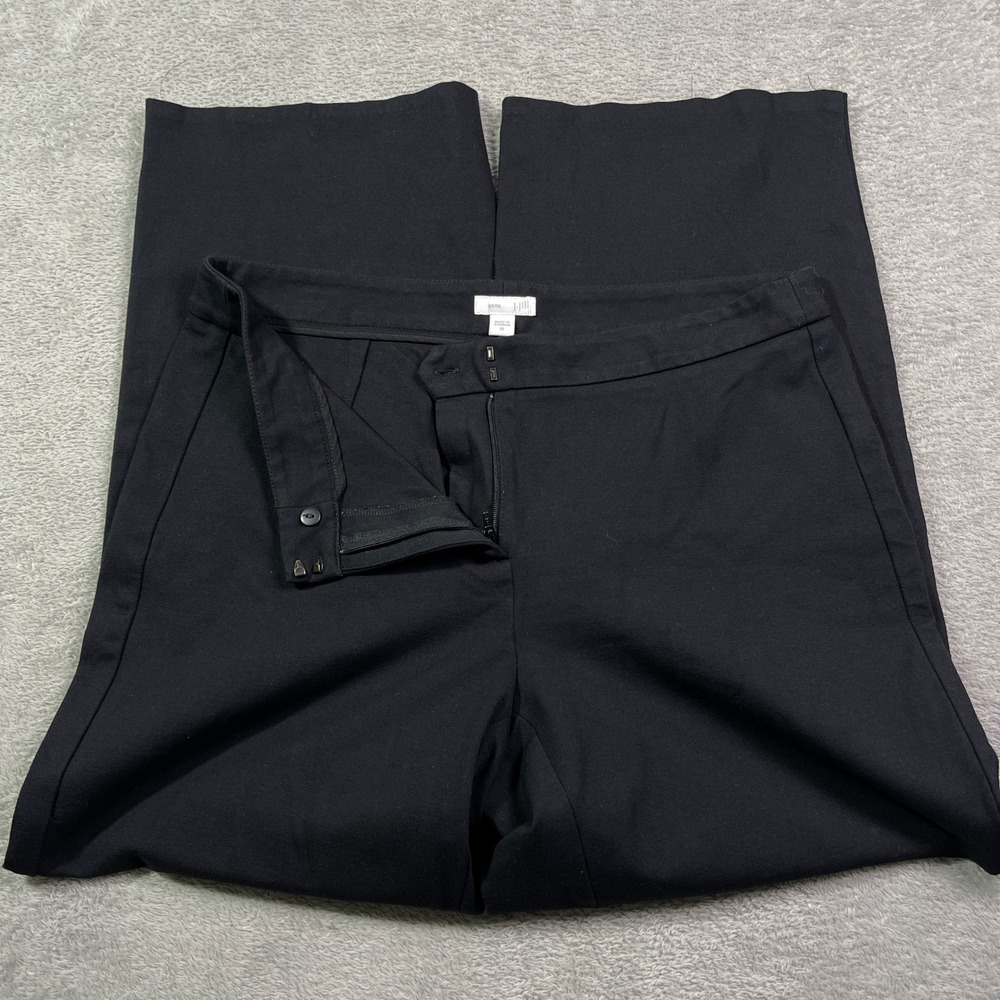 J.Jill Ponte Pants Women's‎ Size 10 Black Career Casual Wide Leg Minimalist